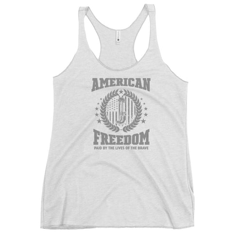 American Freedom Paid By The Lives Of The Brave Women's Tank Top - Mainstream Freedom